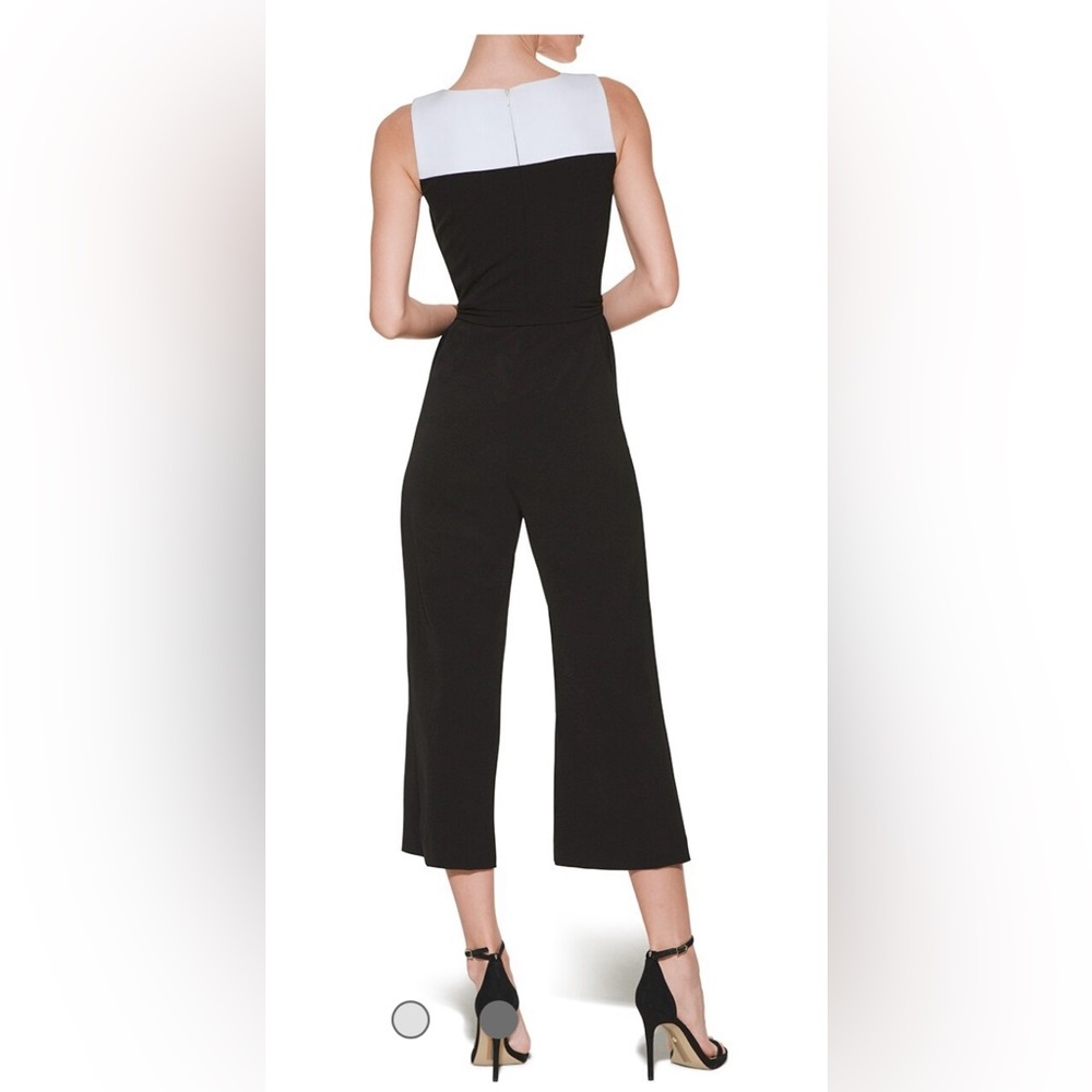 NWT WHBM Sleeveless Color Block Jumpsuit Size 10 - Picture 2 of 2